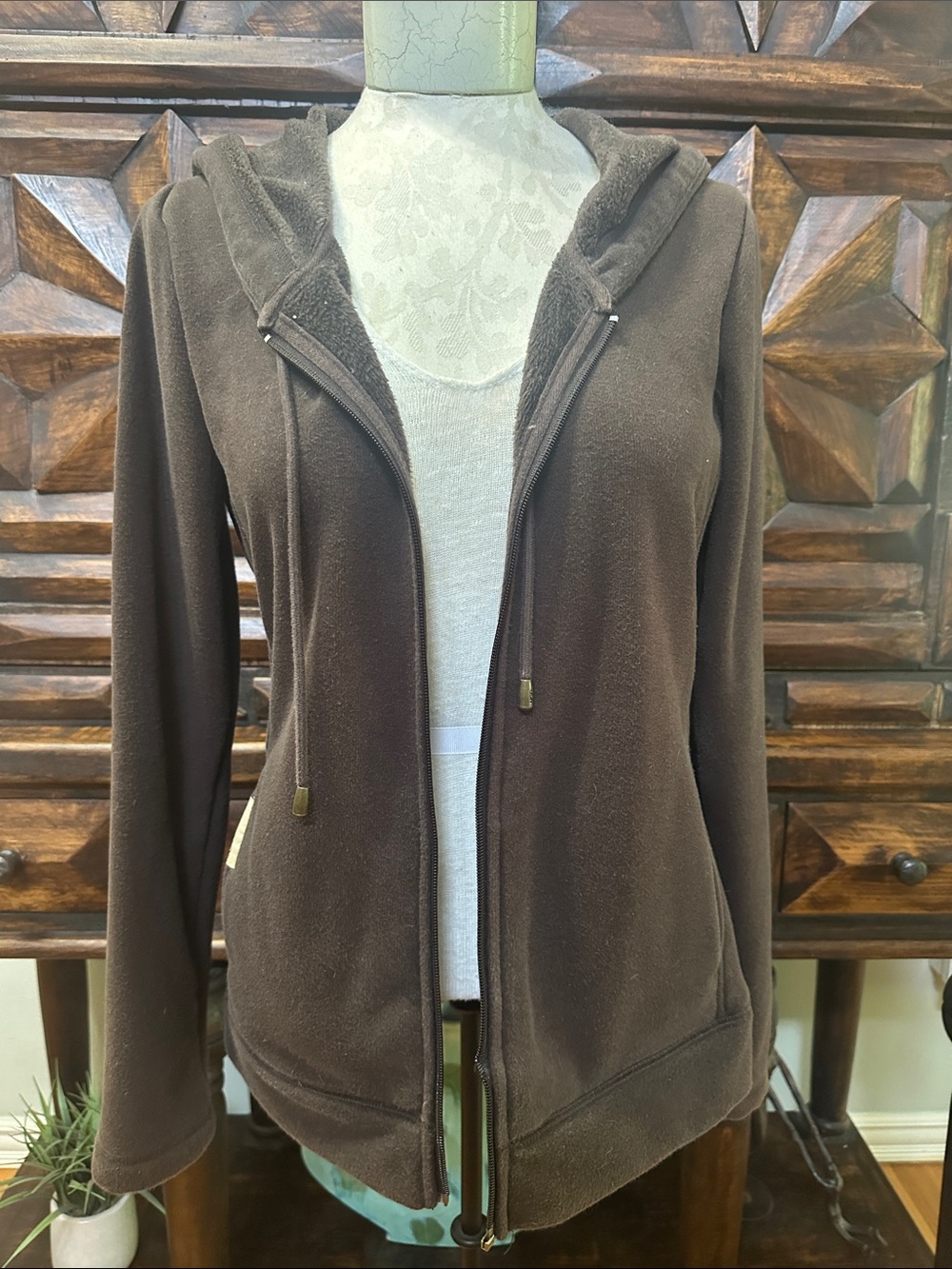 Soft UGG Brown Zip-Up Hoodie